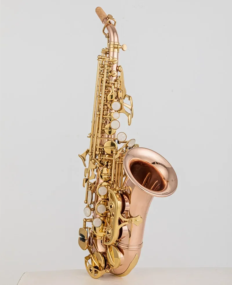 

New Professional Yanagisawa SC WO20 Bb Soprano Saxophone Phosphor Bronze Copper Gold Key High Quality Sax with Accessories