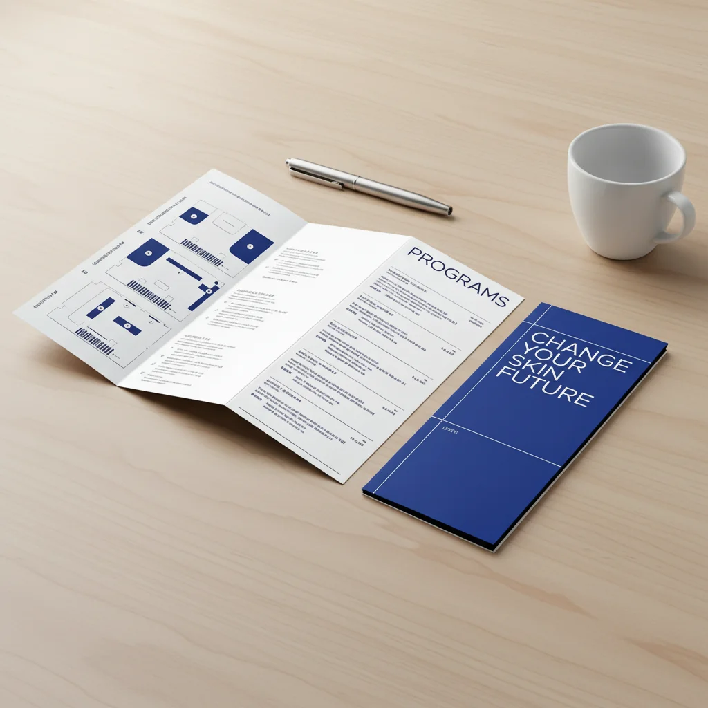 100pcs A4 Custom Flyer Printing High-Quality Glossy Cardstock Promotional Leaflets for Business Marketing Events