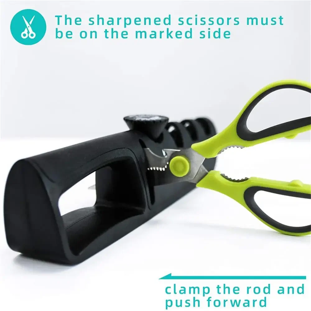 Knife Sharpener, 4 Adjustable Sharpening Angle, Coarse & Fine Knife Sharpener Tool, Handheld Manual Knives Sharpener