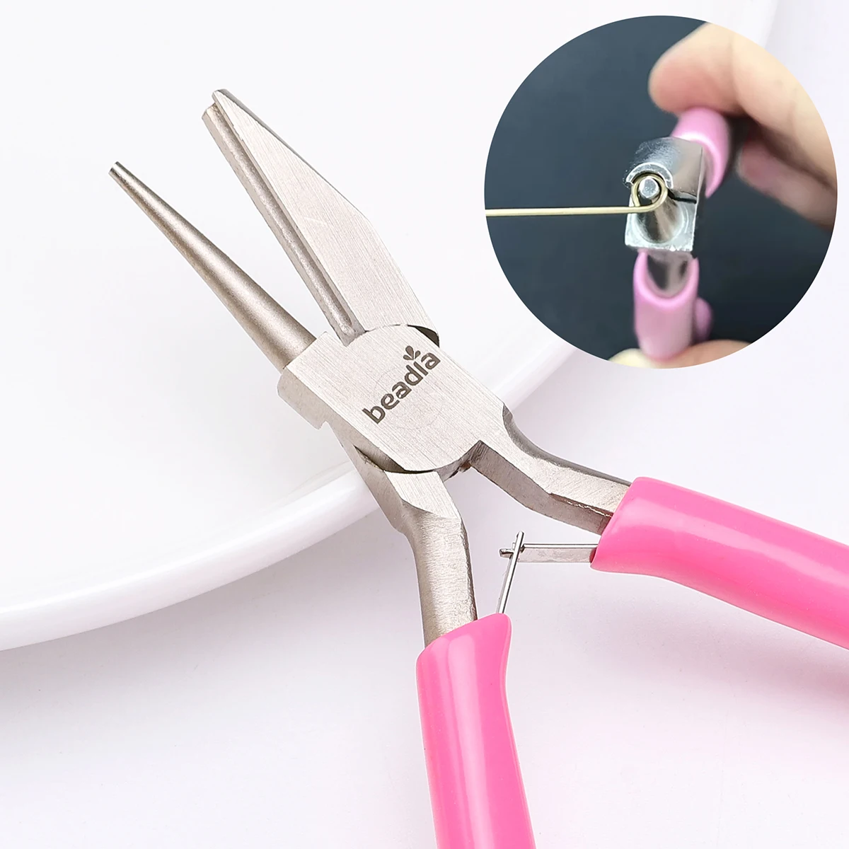 4.72-Inch Professional Round Concave Pliers, Used For Jewelry Making Mini Precision Wire Loop Tools, Ideal DIY Manual Tools