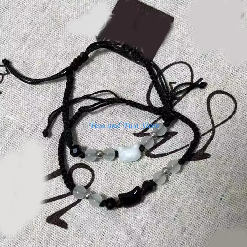 

HX6F Handmade Bead Bracelets Cats Bracelets Comfort Wear Birthday Year Gifts