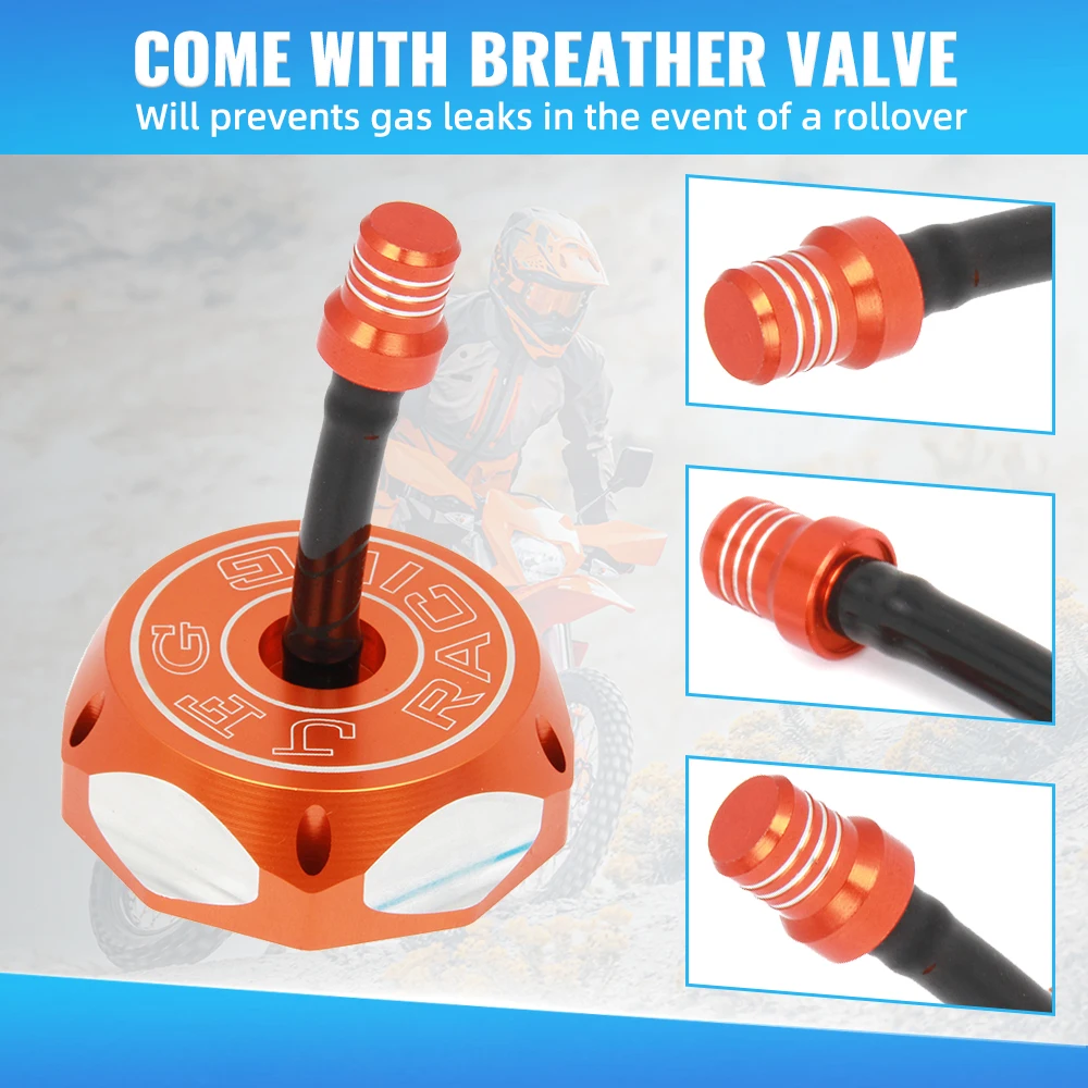 Xe Máy CNC Khí Nắp Bình Xăng Dành Cho KTM Mini SX EXC EGS MXC LC4 50 85 105 125 200 250 300 350 400 450 520 525-625 Enduro