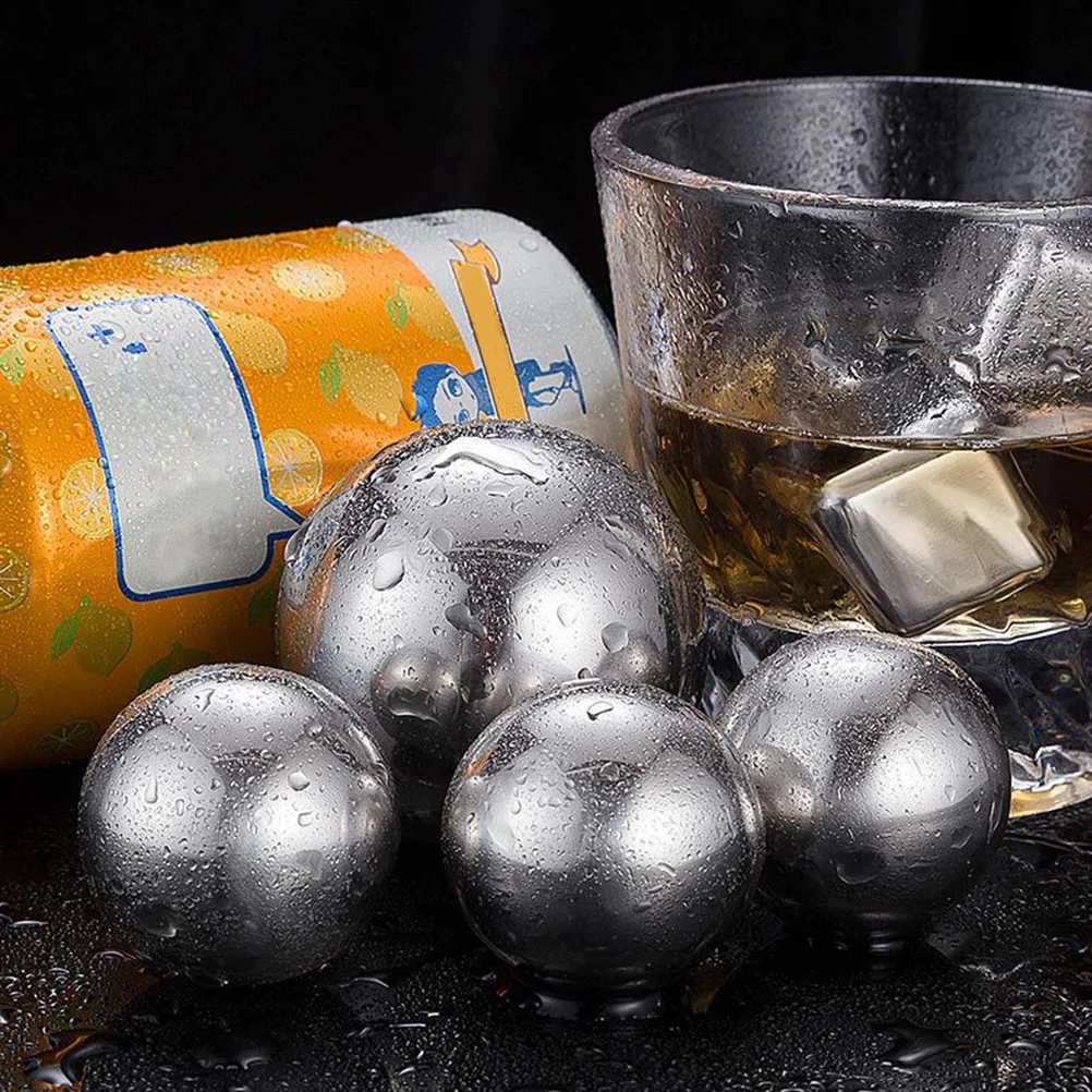 

38Mm Ice Ball Reusable Stainless Steel For Chilling Wine Spirits Beverage Cool Non-Diluting Bar Tools