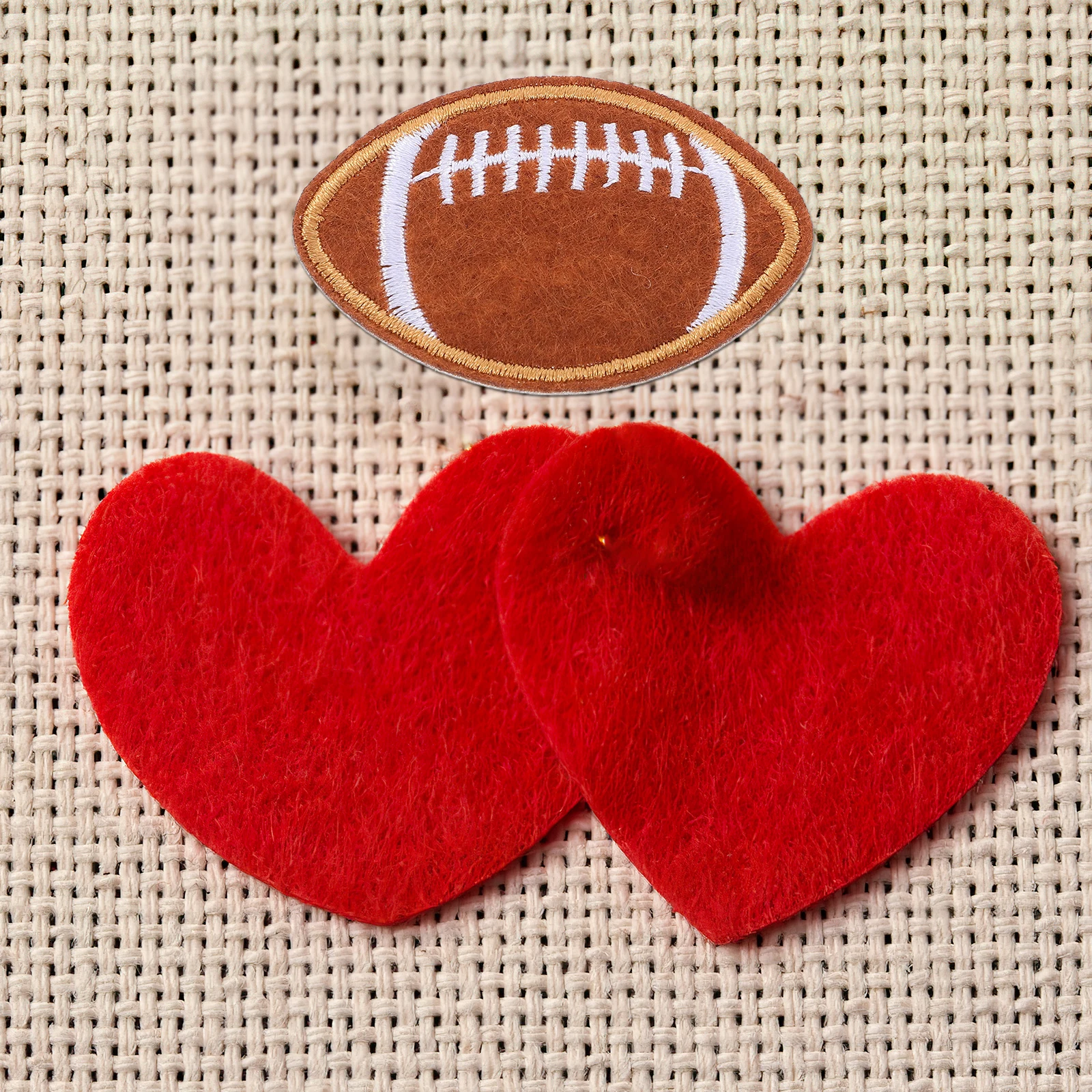 

12 Pcs Rugby Embroidered Patch Compact Wear-resistant Coat Hat Small Replaceable Appliques Embellishments Decorative Sports Ball