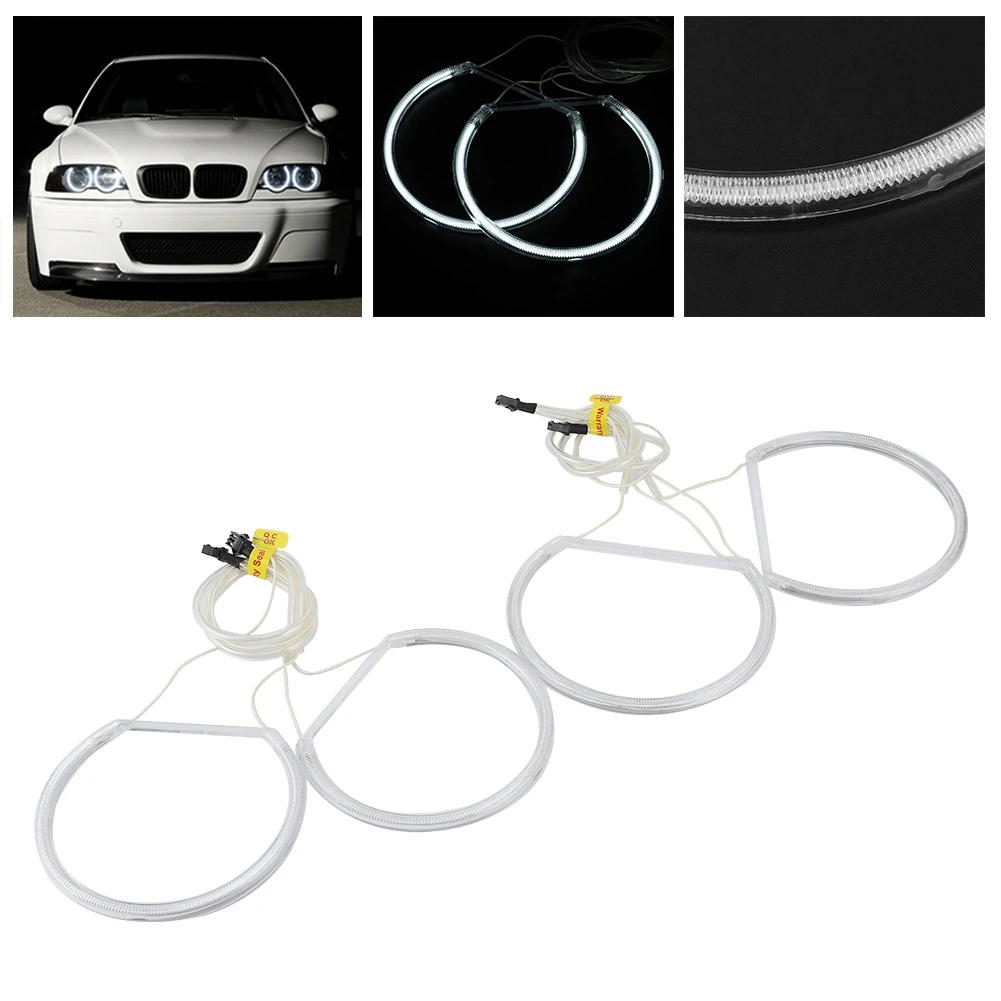 

Car White CCFL Angel Eyes Halo Rings High Brightness Light Fit For E46