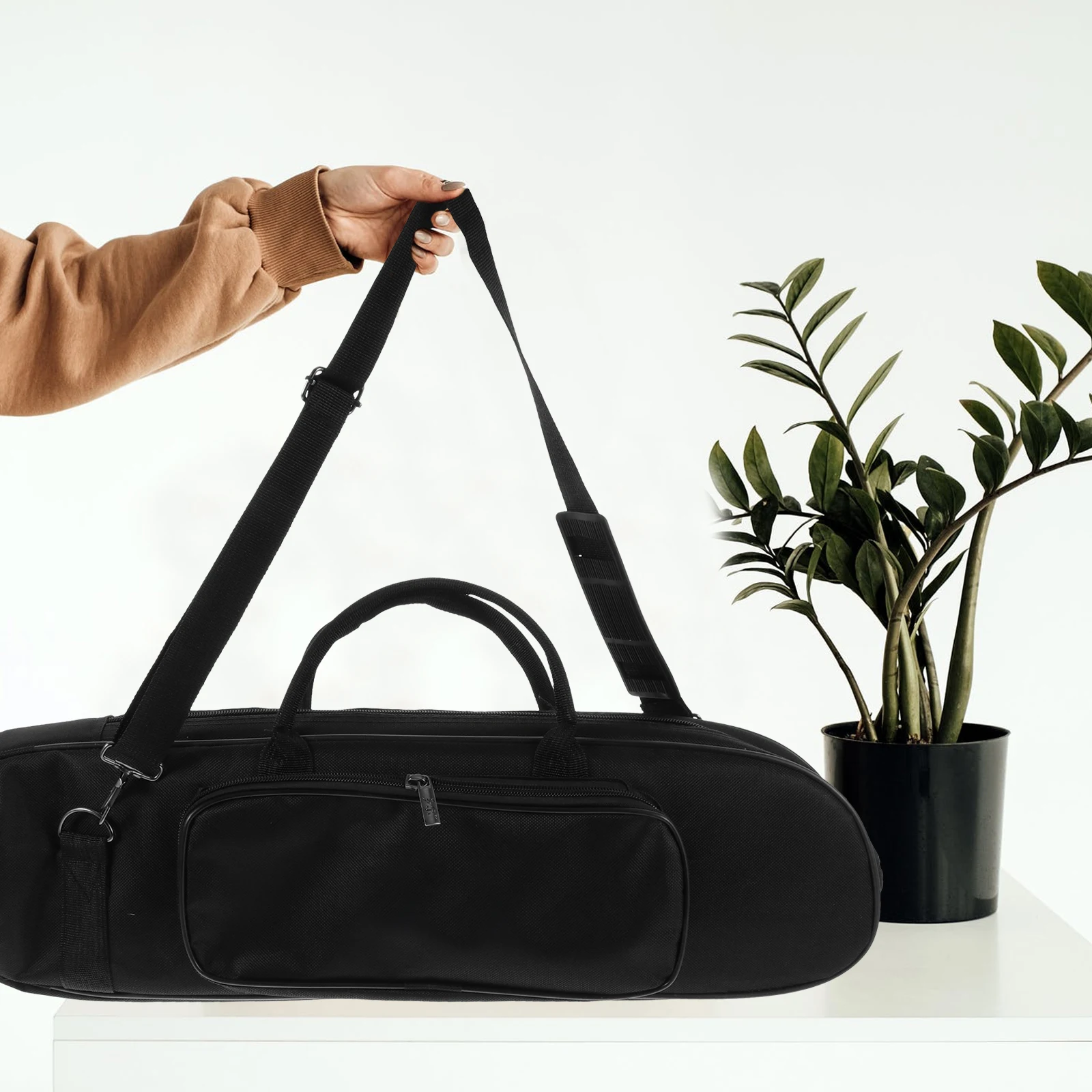 

Oxford Cloth Shoulder Bag Trumpet Cases Musical Instrument Black Carrying Storage