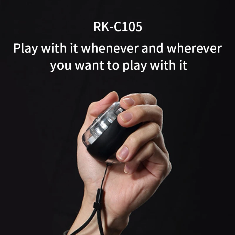 Fortalecedor de pulso e antebraço, Power Ball, Trainer Workout, Basic Push-Up Spinning Gyro Ball com luz LED