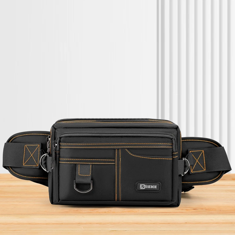 حقيبة خصر متعددة الوظائف - حزام كتف قابل للتعديل، حقيبة صدر بتصميم جيوب متعددة، مناسبة للمشي في الهواء الطلق، cyc #3