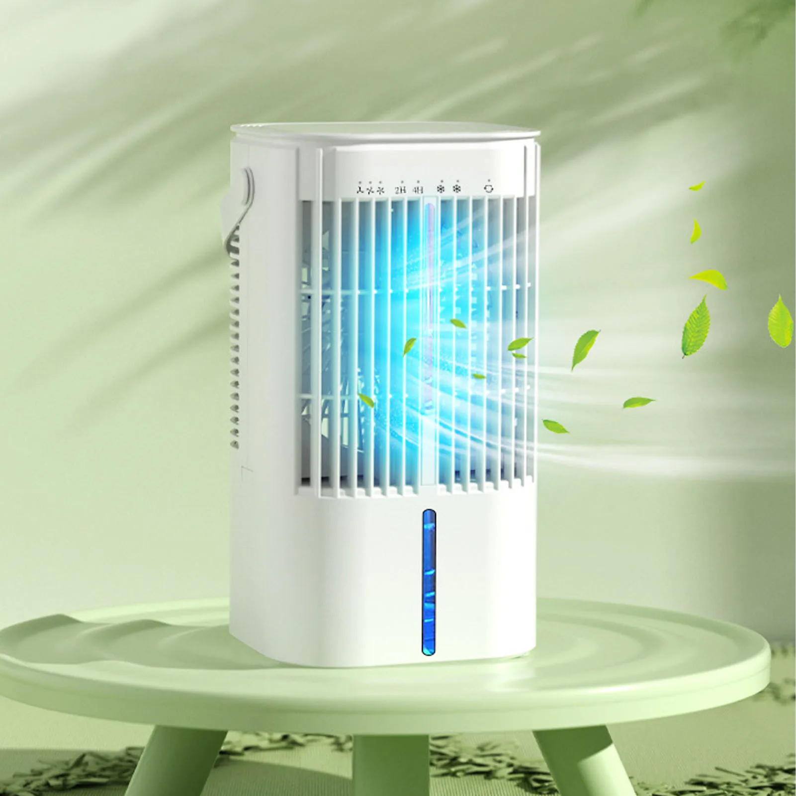 

Портативный кондиционер 900 мл для комнаты, осциллирующий маленький мини-переменный ток с таймером, 3 скорости, 2 крутых тумана, 7 цветов, ночник, кабель 1,5 м