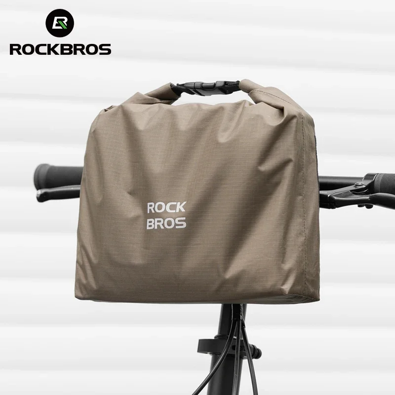 

ROCKBROS Bicycle Front Bag Folding Bike Handlebar Bag Waterproof Nylon 2.5-4L Capacity Portable Cycling Bag MTB Bike Accessories