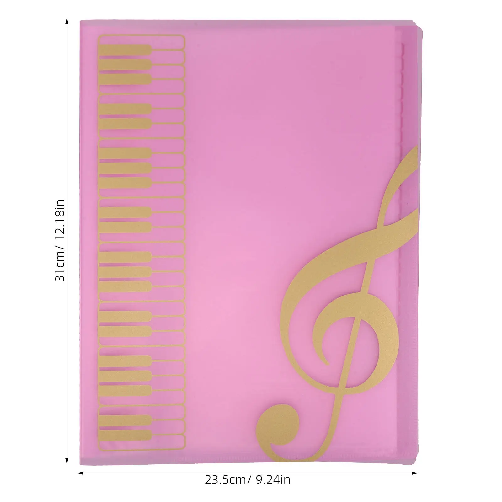 Sheet Music Binder with Matte Finish Large Capacity Portable Design Elegant Appearance for Piano Choir Band Choral Music Storage