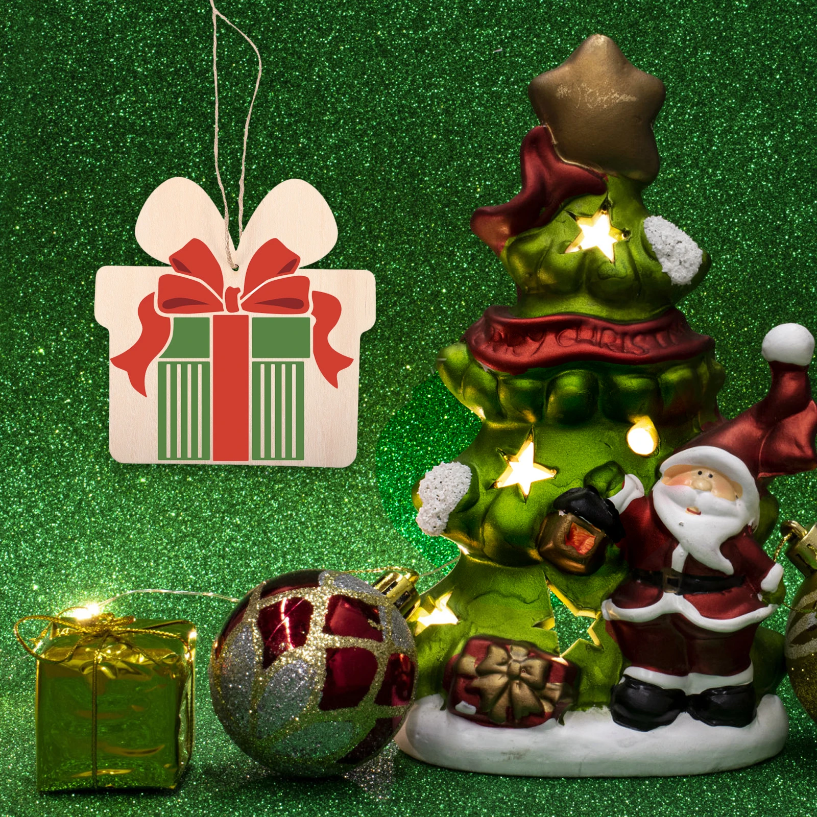 

10pcs Christmas naments H Painting DIY Blank Wood Chips Unfinished Diy Wood Chips Cutouts Xmas Sewing Accessories