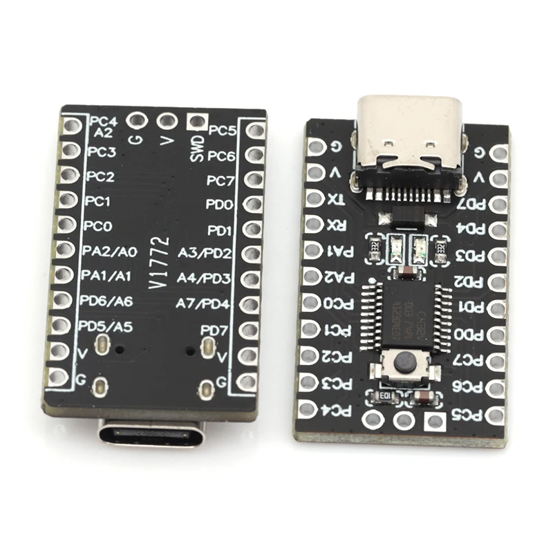 CH32V003 مجلس التنمية الحد الأدنى لوحة النظام الأساسية مجلس RISC-V CH32V003F4P6 وحدة متحكم صغير