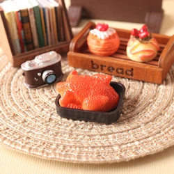 Dollhouse Roast Chicken Creative New 1/12 Dollhouse Miniature Roast Chicken Simulation Kitchen Food Model For Doll House Decor