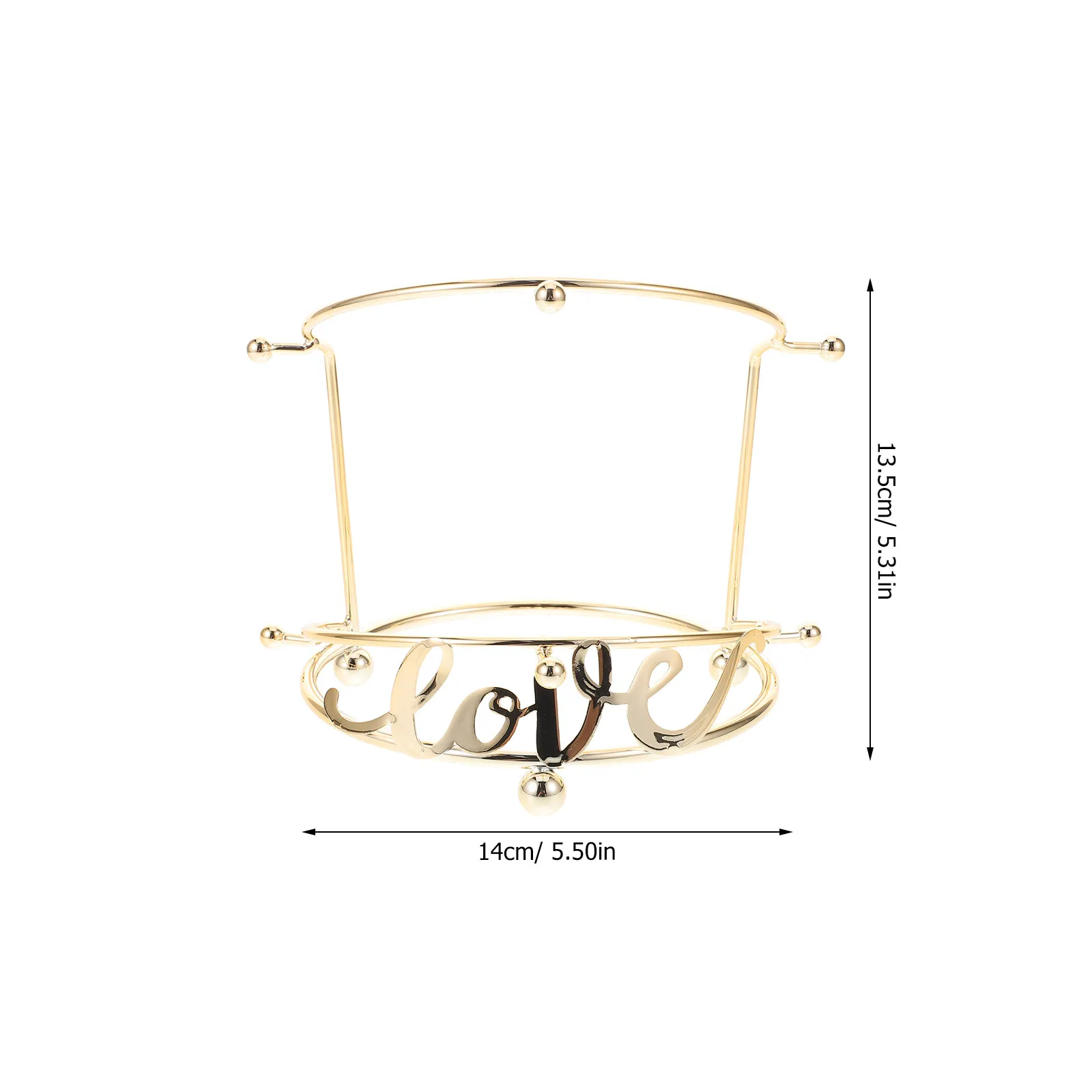 Elegant Metal Crown Display Stand 2 Tier Tiara Display Holder Wedding Headband Organizer Jewelry Storage Rack 2-Tier Crown Stand