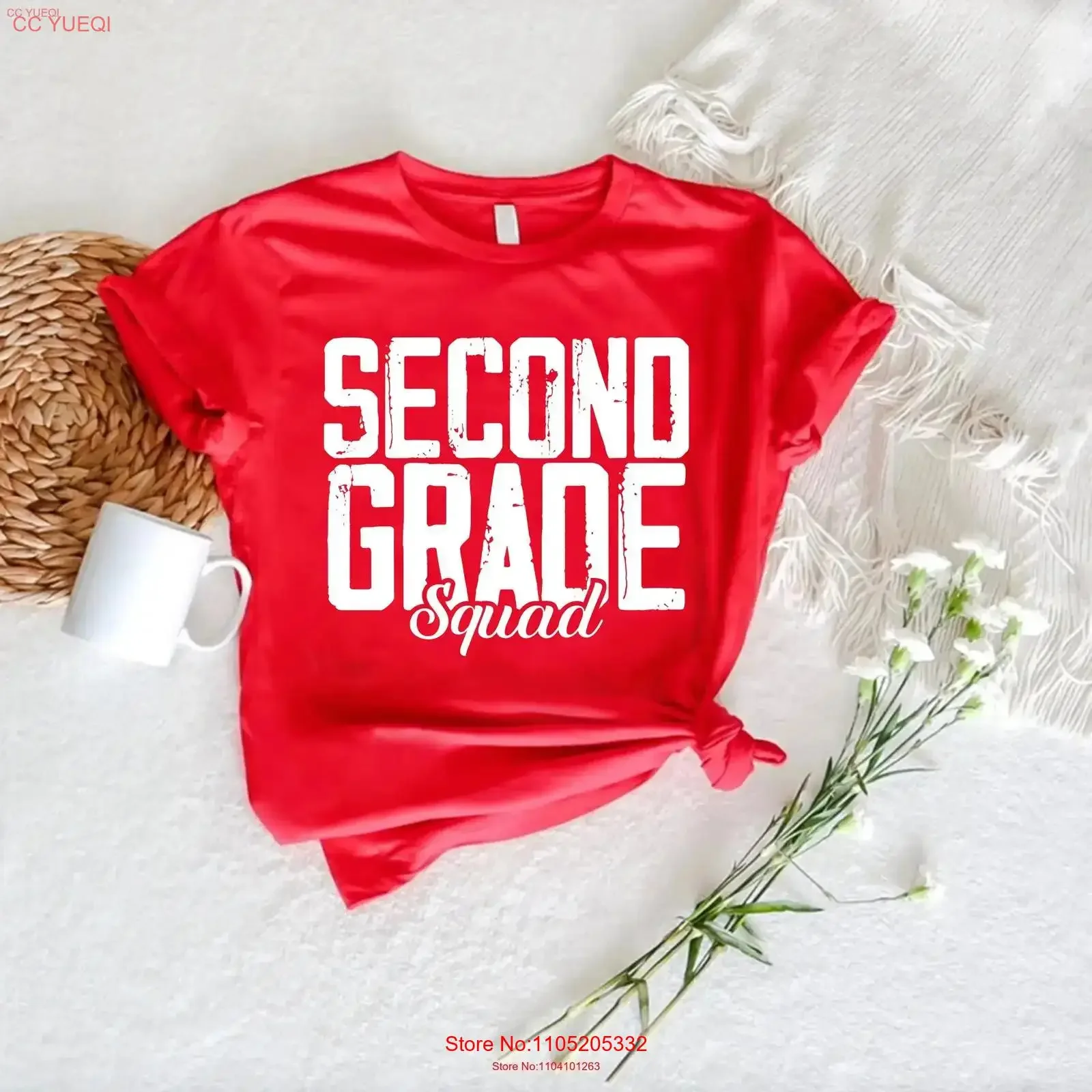 Second Grade Squad T Shirt 2nd Teacher Team Back To School Crew First Day Of vintage Washed Breathable Slightly Comfortable