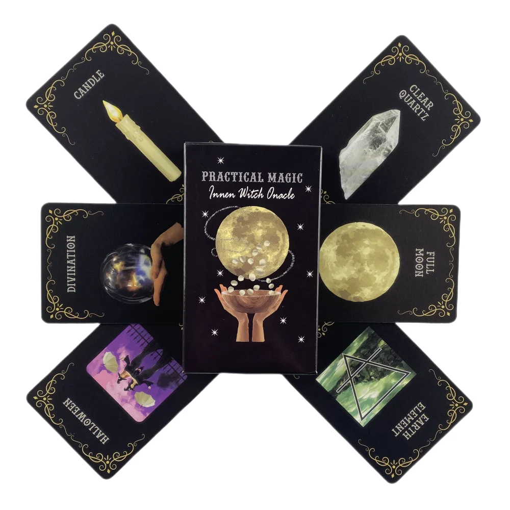 Practical Magic Inner Witch Oracle Cards A 46 Tarot English Visions Divination Edition Deck Borad Playing Games