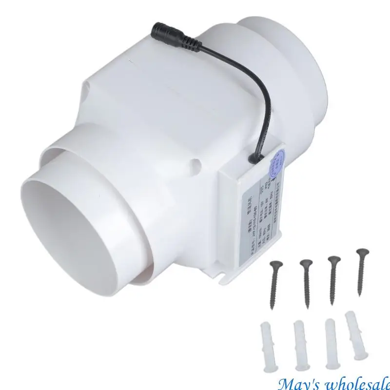 

Duct Ventilation Fan Low Noise 12V For House, Quick Air Exchange in Small Spaces 448A