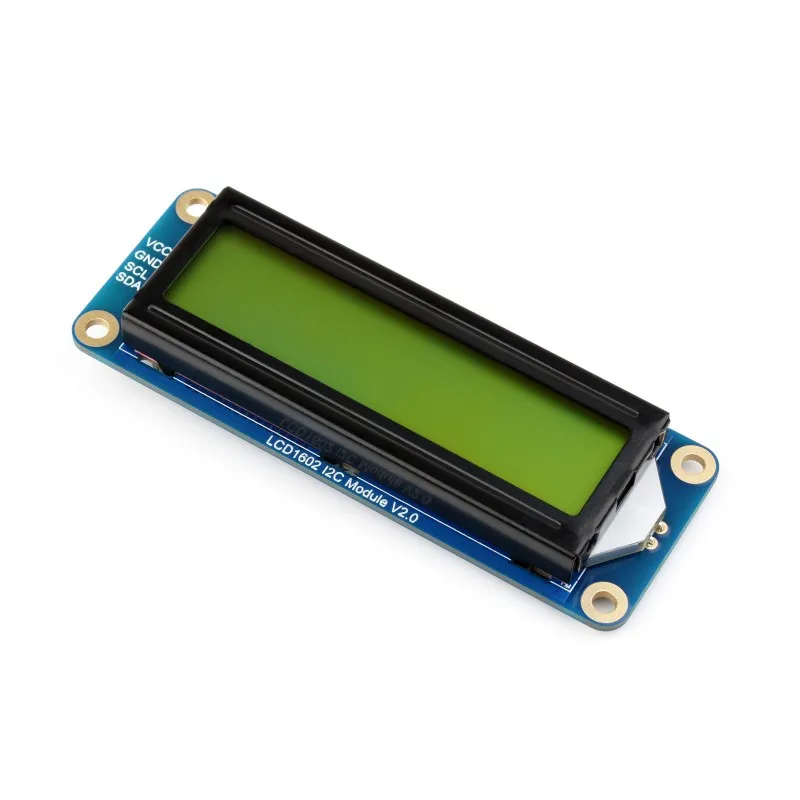 Waveshare LCD1602 I2C Module, Options For Three Colors, 32 Characters LCD, 3.3V/5V, Backlight Adjustable