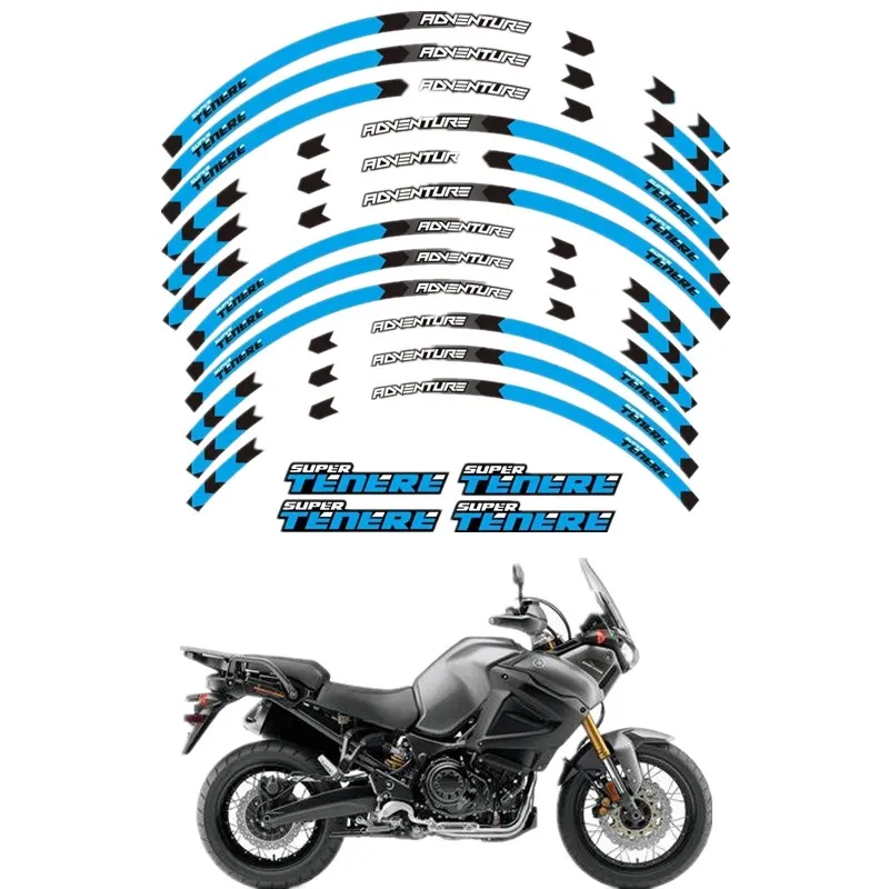 

For YAMAHA SUPER TENERE 750 1200 XT1200Z Motorcycle Parts Contour Wheel Decoration Decal Sticker - A