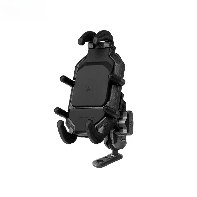 series motorcycle mobile phone navigation bracket, shock-absorbing version right-angle carapace bracket