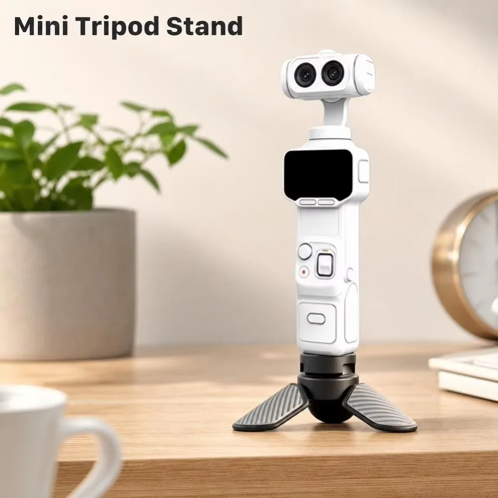 Portable Mini Tripod Foldable Desk Mount Tabletop Tripod Stand for DJI OSMO Pocket 4 3 Gimbal /Insta360 X4/X3/ACE Pro/Gopro 13