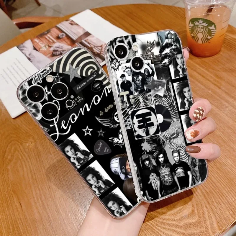 FOR IPhone Tom Bill Kaulitz Tokio Hotel Phone Case FOR IPhone 15 14 13 12 11 Pro 14 15 Plus 13 Pro MAX XR XS Transparent Covers