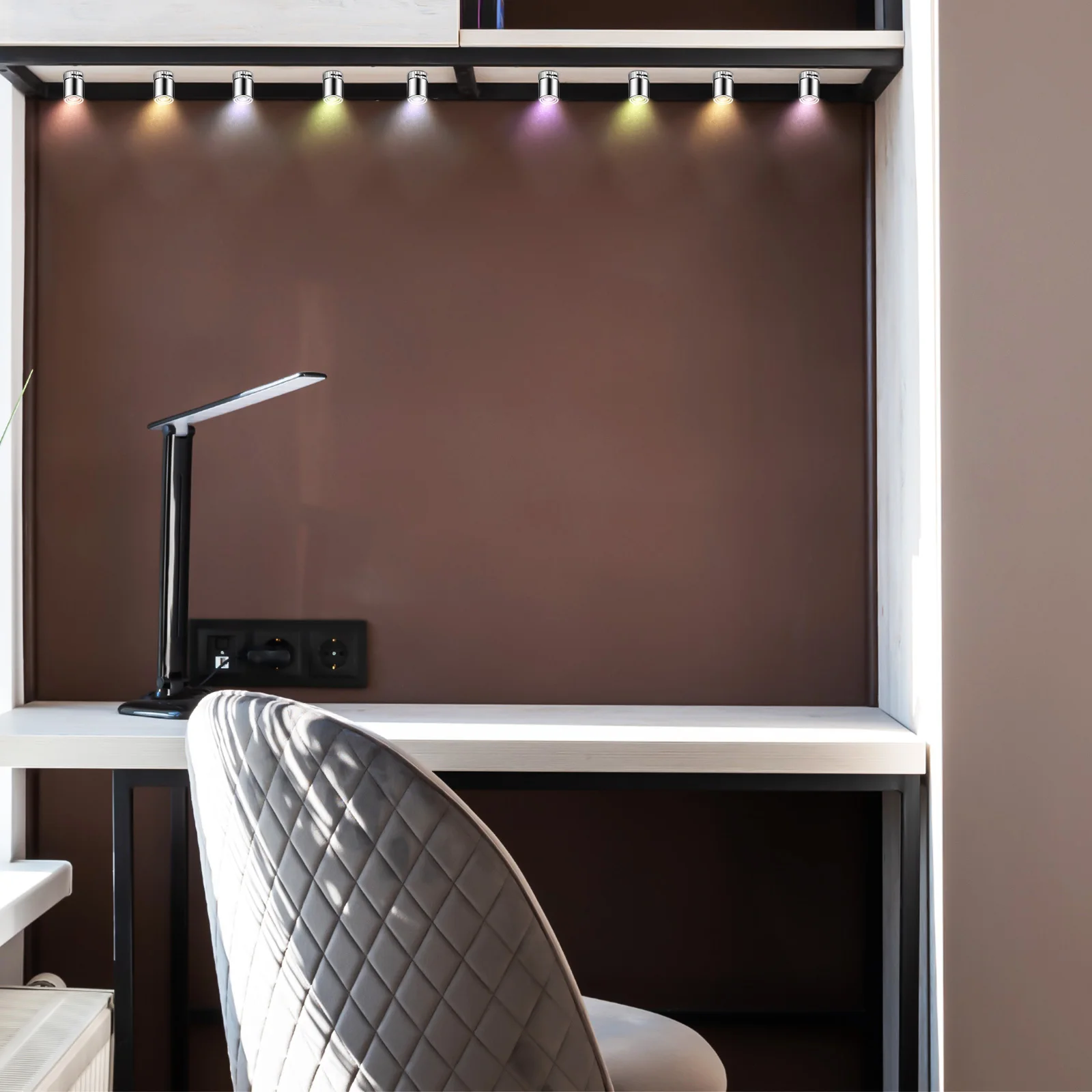 

24 шт. миниатюрные светодиодные фонари, крошечная ручка для рукоделия, теплый красочный дисплей, крошечная лампа