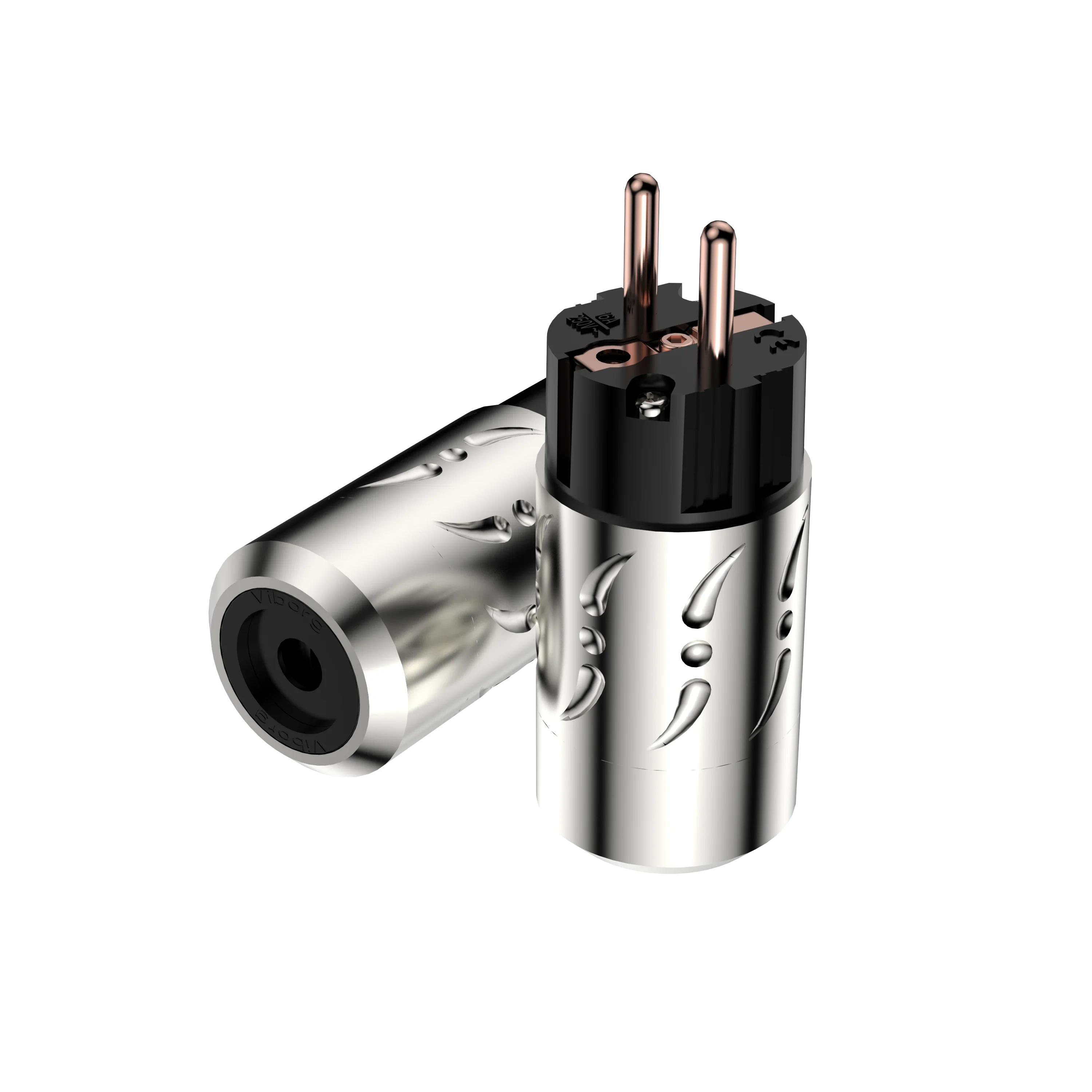 

Viborg Aluminium Alloy VE502 VF502 Pure Copper EU Plug Type Schuko Power Plug Hifi & IEC Female Connectors