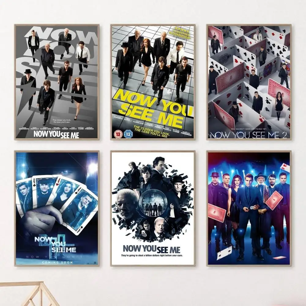 1PC Now You See Me Poster Self-adhesive Art Waterproof Paper Sticker Coffee House Bar Room Wall Decor