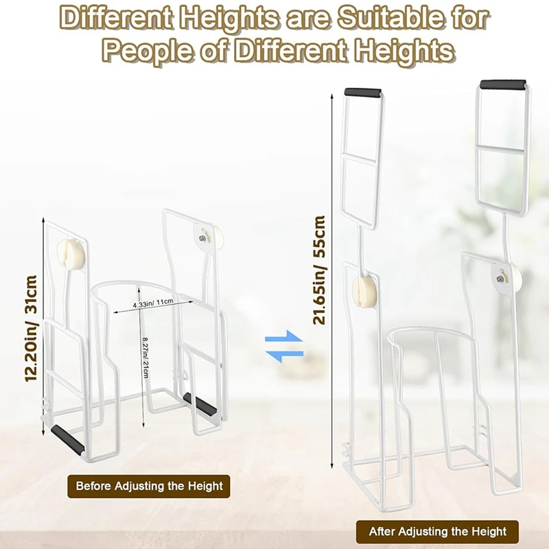 

Устройство для надевания компрессионных чулок с удлиненной ручкой, помощник для надевания компрессионных чулок с регулируемым углом, подходит для розничной продажи