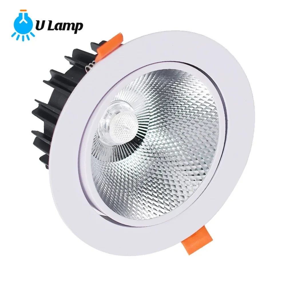 10W White COB Spotlights Embedded LED Sky Downlights Embedded In The Background Wall Hole Lights of Household Living Room