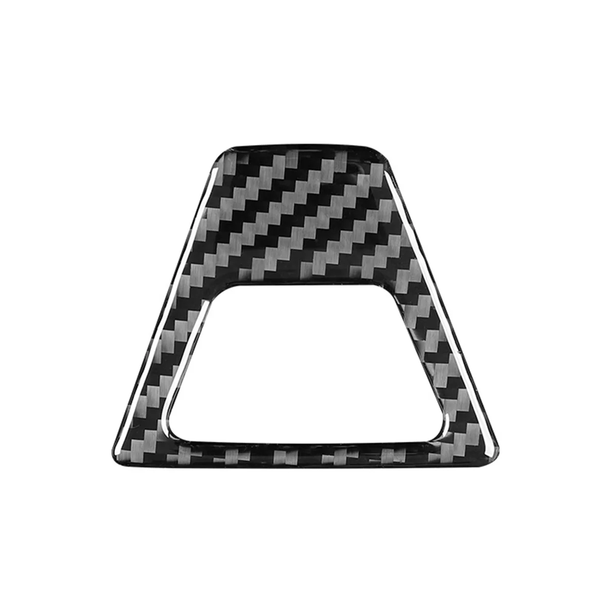 For BMW 5 Series G30 G38 2018-2021 Carbon Fiber Car Central Control Warning Light Button Trim Cover Interior Accessories