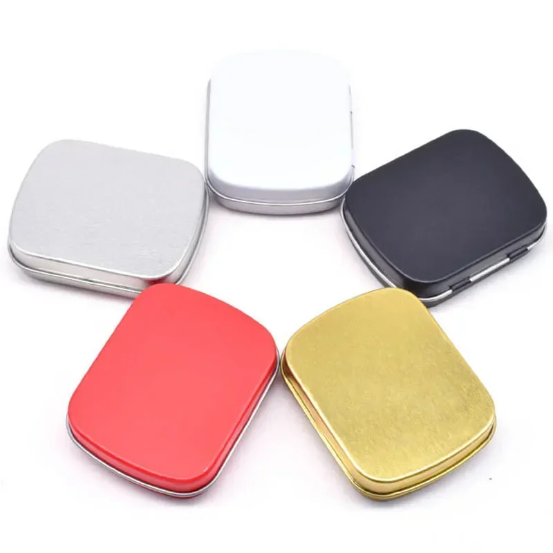 10/20/30Pcs Metal Tin Box Portable Mini Tinplate Case With Lid Candy Pill Jewelry Storage Containers Sealed Cans Home Organizer