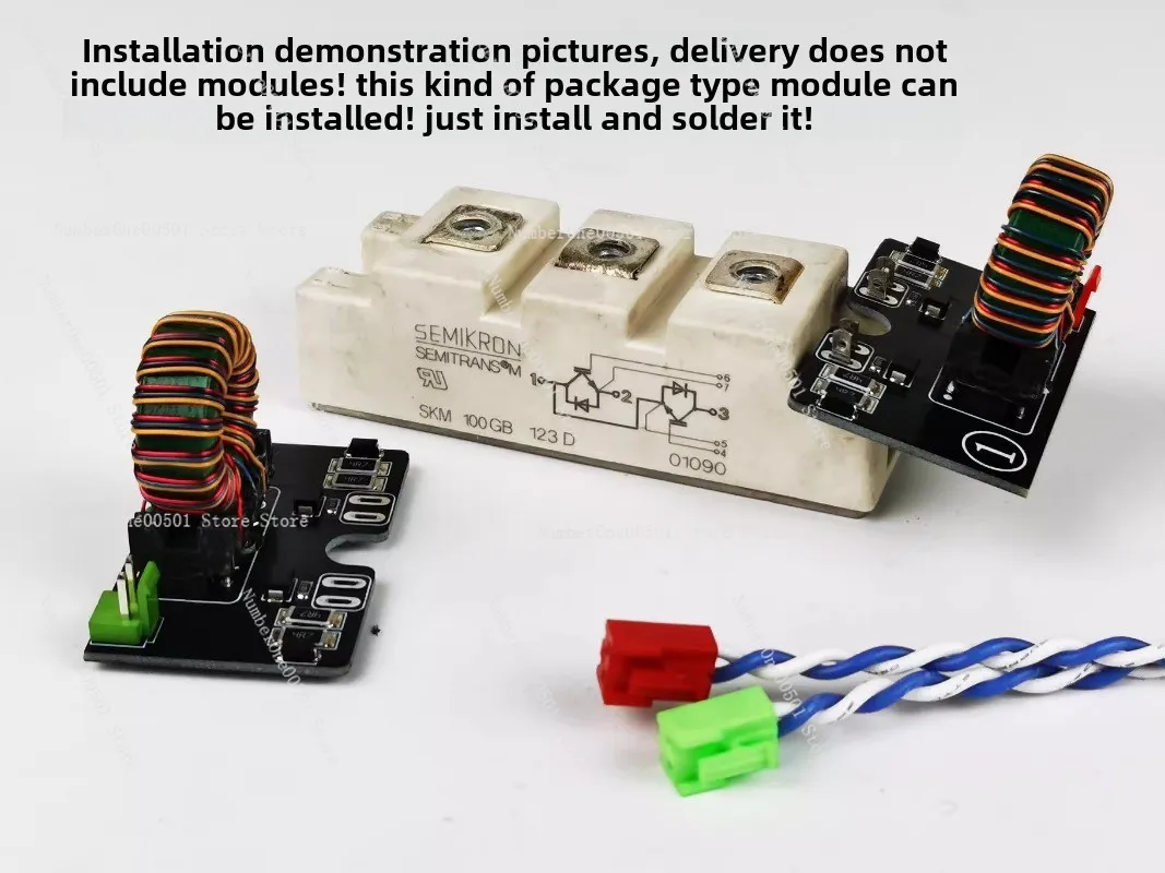 Tesla coil DRSSTC full bridge IGBT module dedicated gate drive isolation transformer finished module