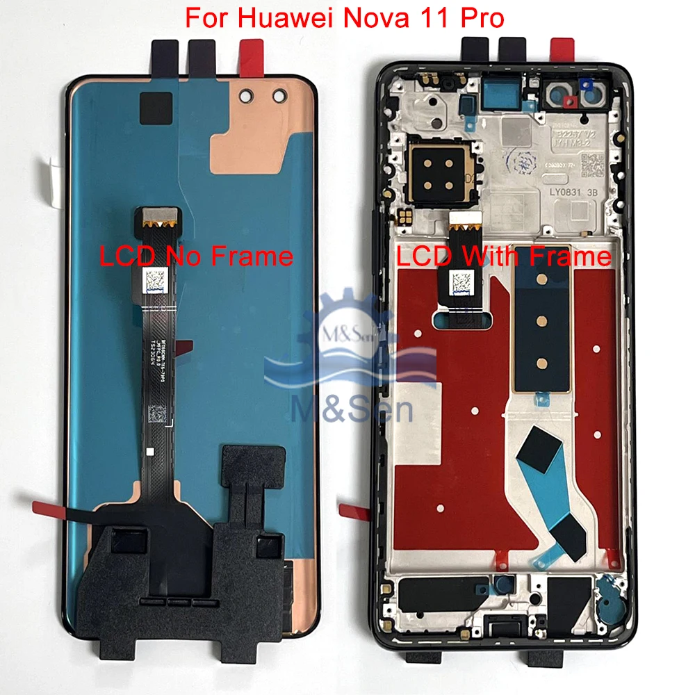 

6.7"Original OLED For Huawei nova 11 LCD FOA-AL00FOA-LX9 Display Screen Touch For Nova 11 Pro GOA-AL80 GOA-LX9 lcd Frame