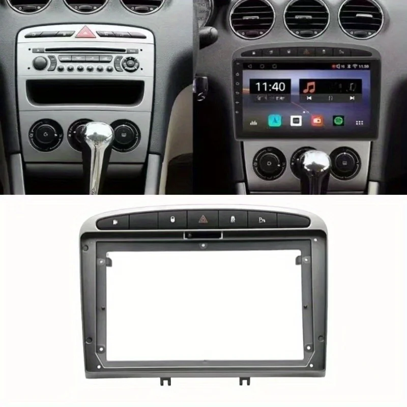 

Car Multimedia panel Frame For Peugeot 308 408 2010-2016 for 9 inch Android Stereo Panel Car Frame Fascia radio fascia