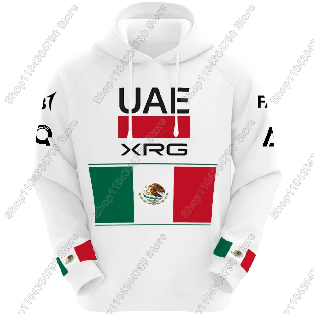 

Мексика UAE Team 2026 Толстовка Мужская повседневная толстовка Зимние толстовки Одежда для велоспорта Толстовка Уличная одежда Спортивная одежда
