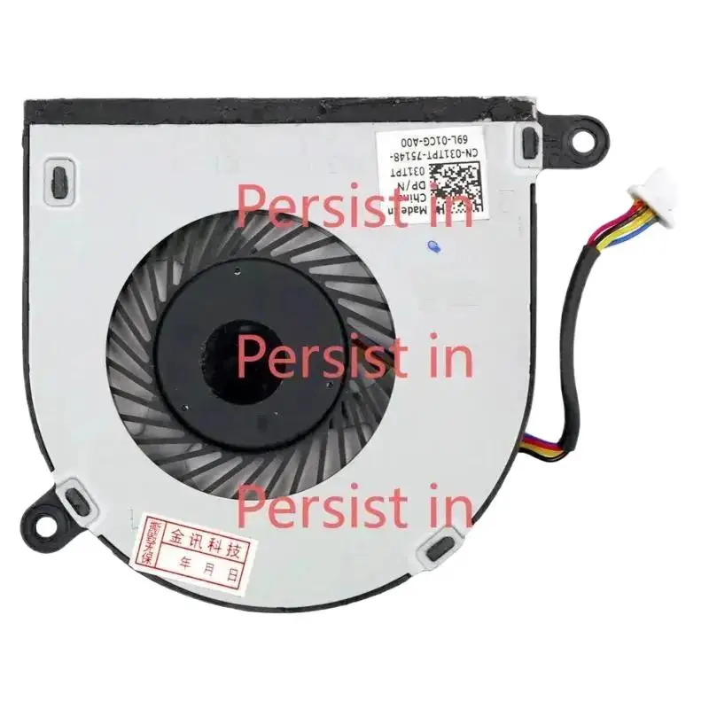 * 031TPT 31TPT مروحة وحدة المعالجة المركزية لجهاز Dell Inspiron13 5368 7375 7378 Inspiron 15 5568 =/*: