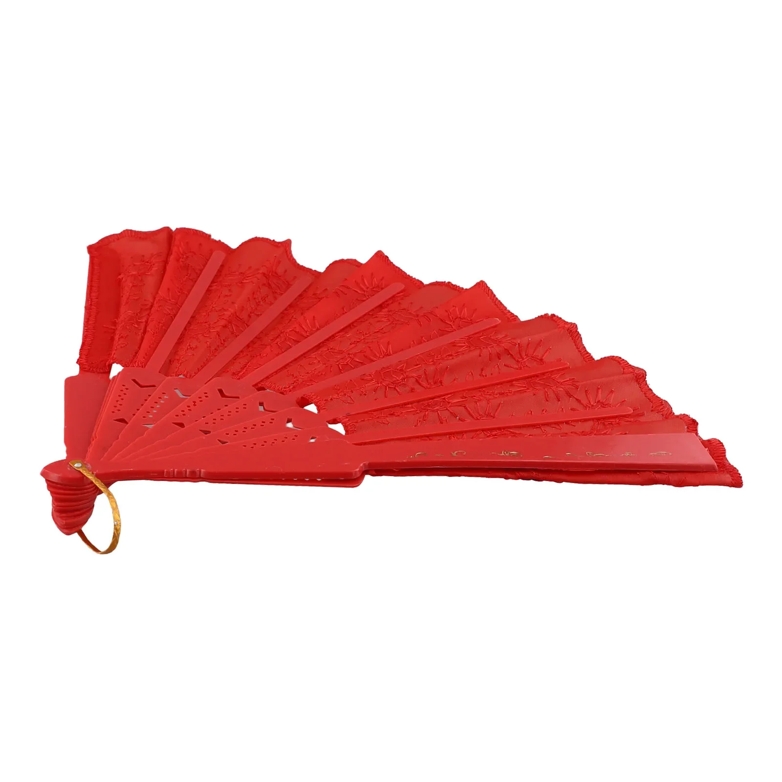 New Chinese Hand Held FAN Silk Folding For Wedding Dancing Cosplay Folding Fan Party Ornaments For Dance Photo Prop