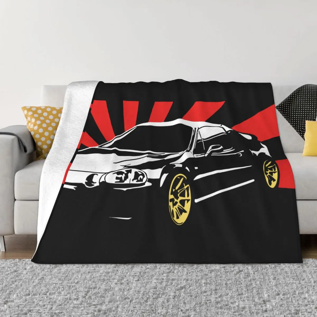 For Honda Crx Del Sol Eh6 Targa Delsol Blanket Bedspread On The Bed Bed Set Sofa Bed