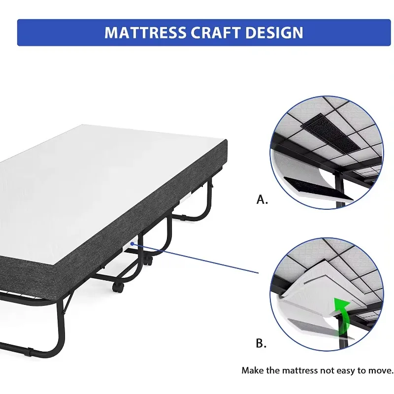 Good Quality Guarantee metal folding bed with mattress