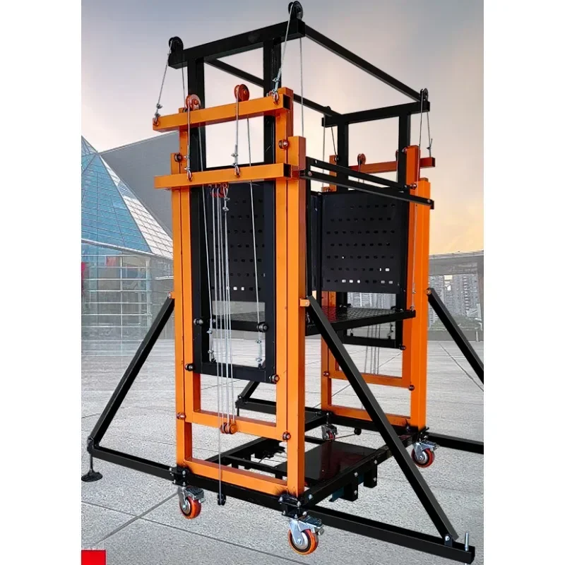 Mobile lifting platform lifting electric scaffolding wireless remote control automatic lift can be folded indoors