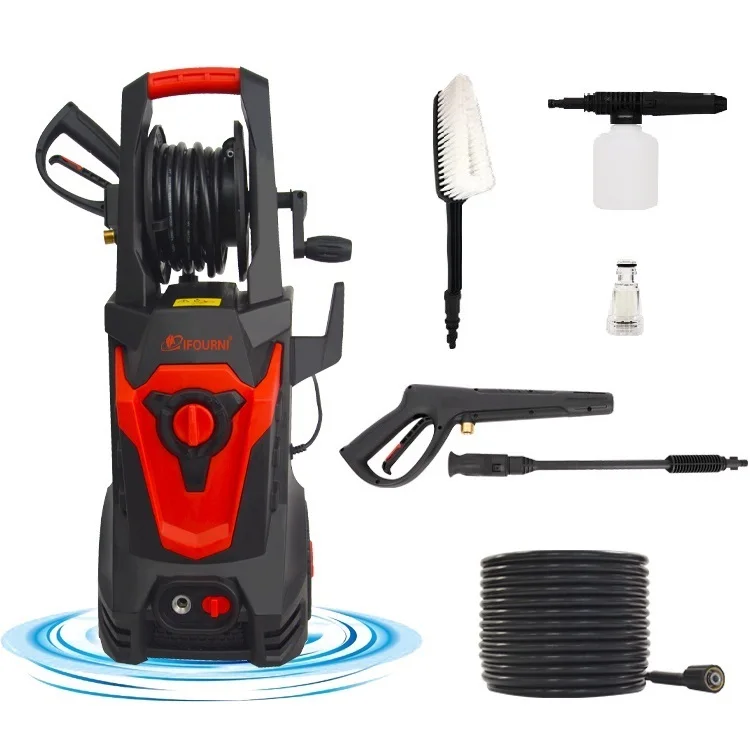 

IFOURNI 2000PSI Electric Powered Car Washer High Pressure Cleaning Machine With Spraying Gun