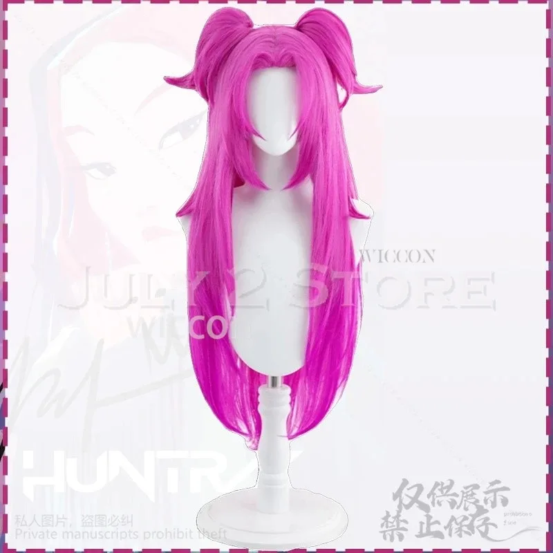 

COSda@Anime Movie Demon Kpop Girl Group Cosplay Mira Singing Costume Jirai Kei Punk Y2K Shirt Dress Hot Pink Wigs Halloween Part