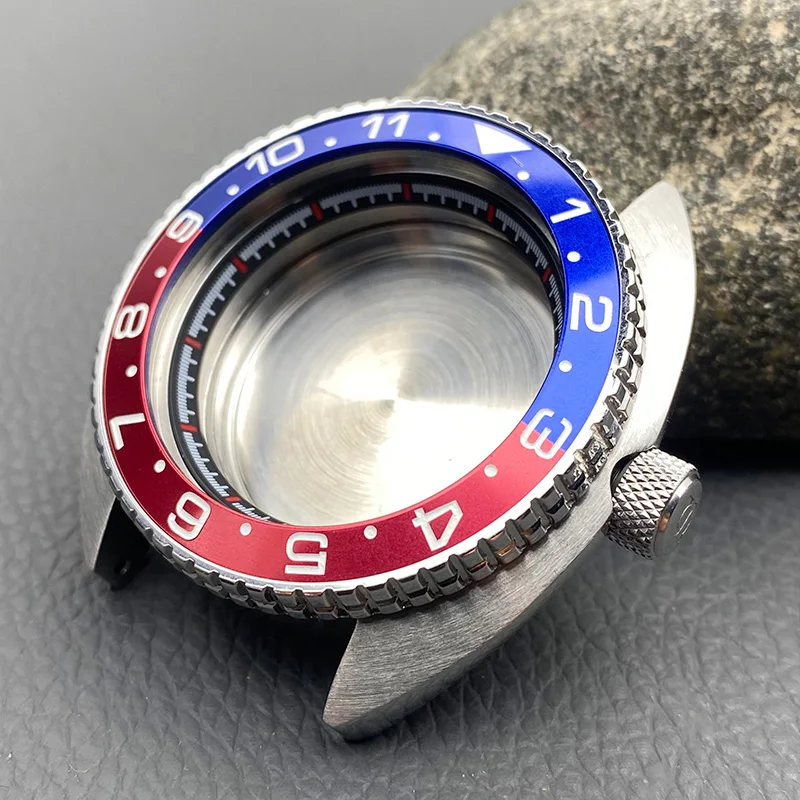 NH35 Case Mod 6105 6309 Abalone Turtle Case Fits 7S26 7S36 4R35 4R36 NH35 NH36 Japan Automatic Movement Crown at 3.0 Watch Case
