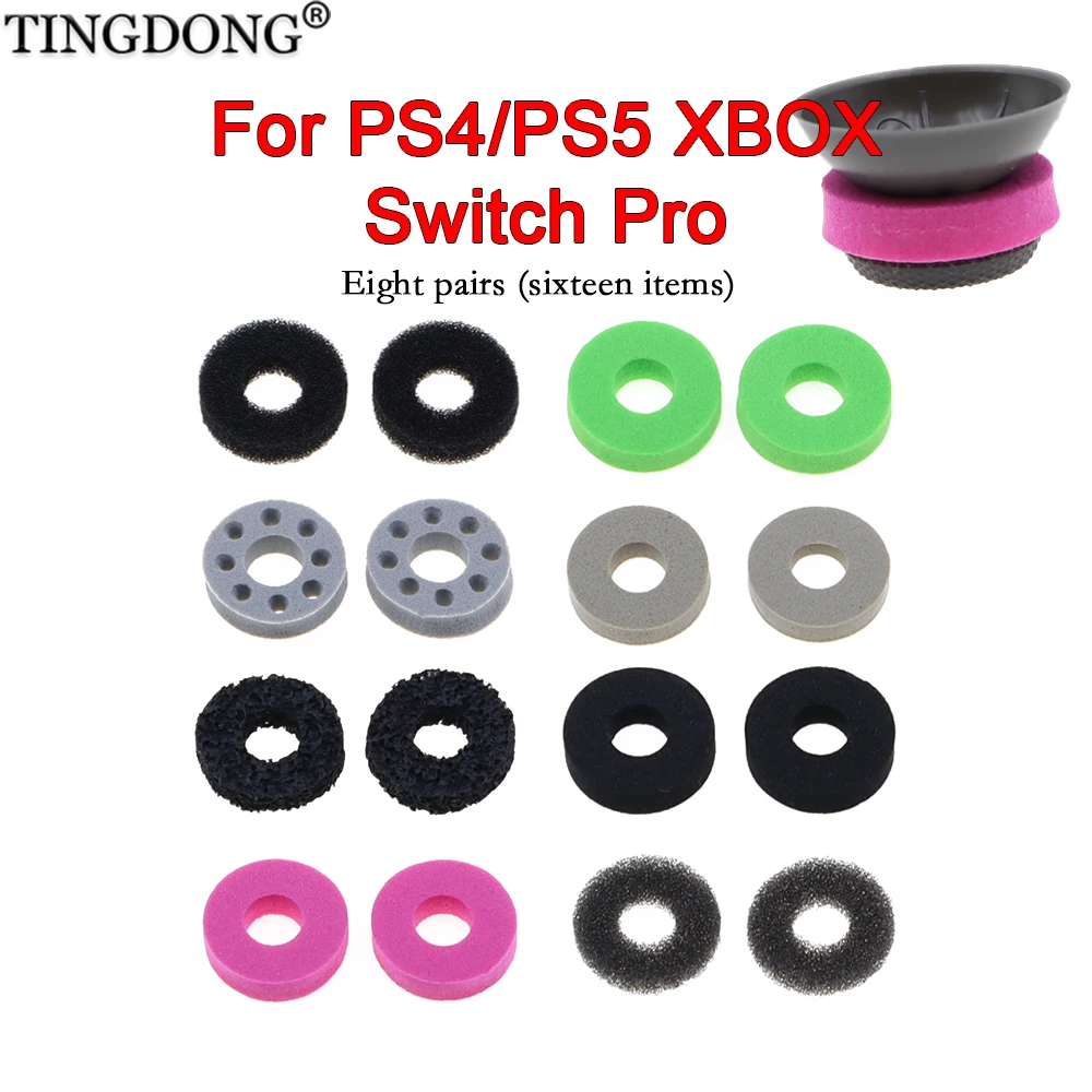 1Set(6PCS)/2Set(12PCS) For PS4 PS5 Switch Pro Xbox One  Precision Ring Thumbstick Adjustment Analog Stick Aim sponge rings