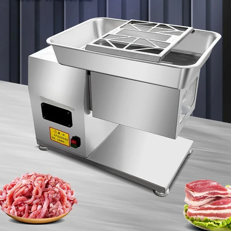 肉切り機 業務用 厚みのあるステンレス製 取り外し可能なハイパワー肉切り機