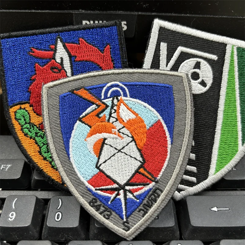 Israel Flag Hook&Loop Embroidery Patches Military Israeli Fox Morale Badge Armband DIY Tactical Backpack Stickers