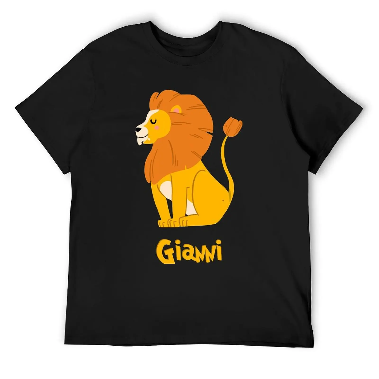 

Gianni Lion Baby Boy Wild Animal Name T-Shirt new edition fashion shirts funny gifts Men's cotton t-shirt